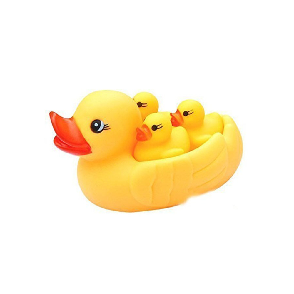  مجموعة دمى استحمام أم وفراخ بط 