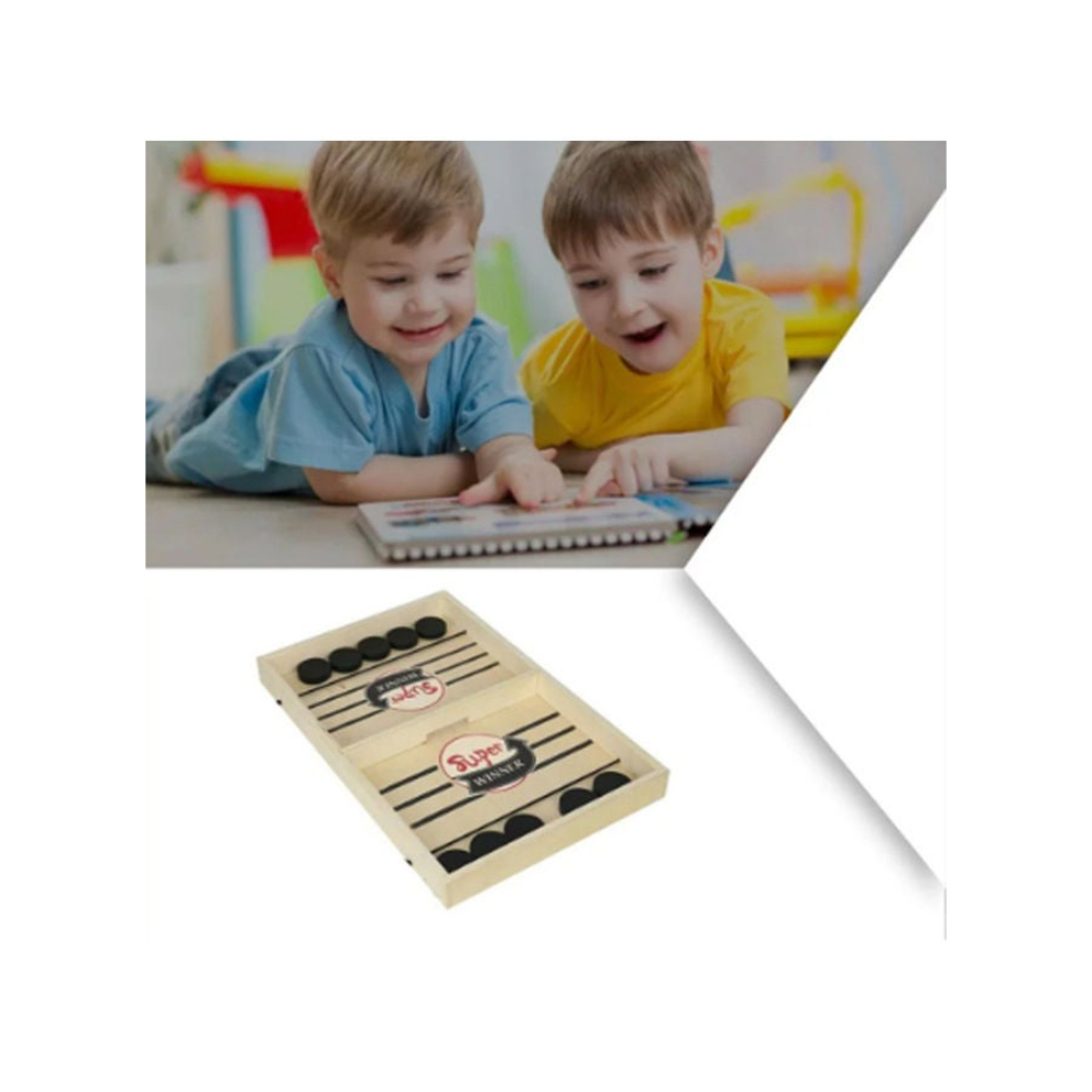 لعبة كرة هوكي مكتبية بمصد صدمات بينبول وشطرنج المنجنيق