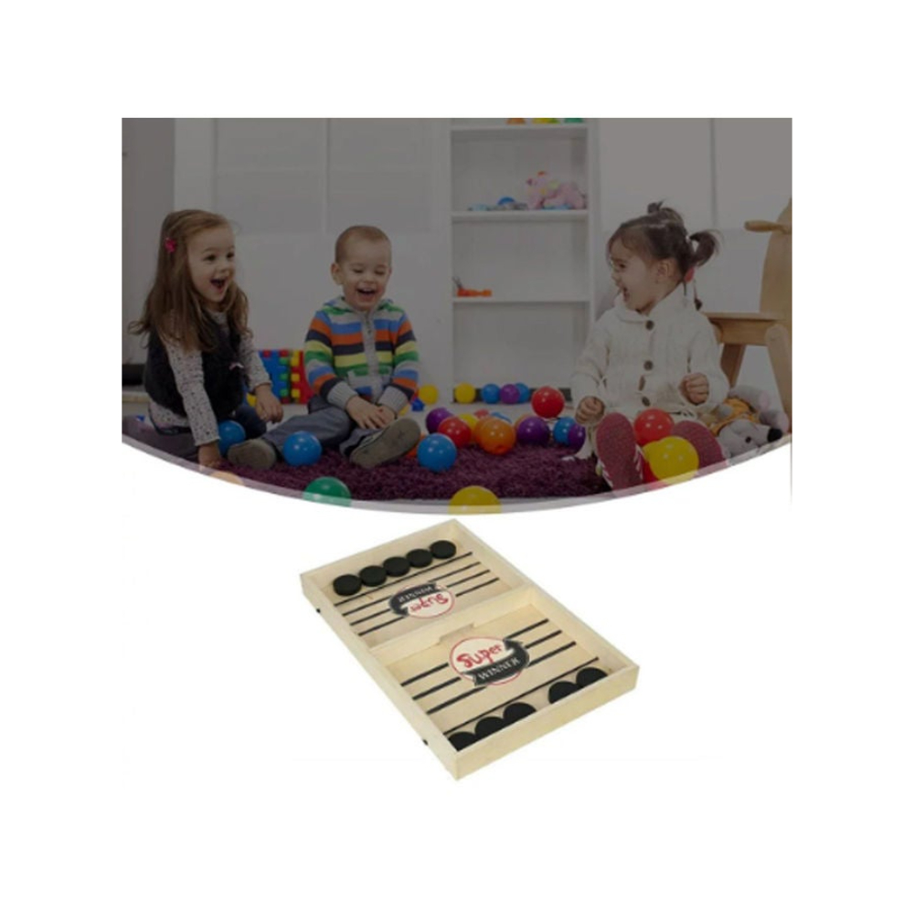 لعبة كرة هوكي مكتبية بمصد صدمات بينبول وشطرنج المنجنيق