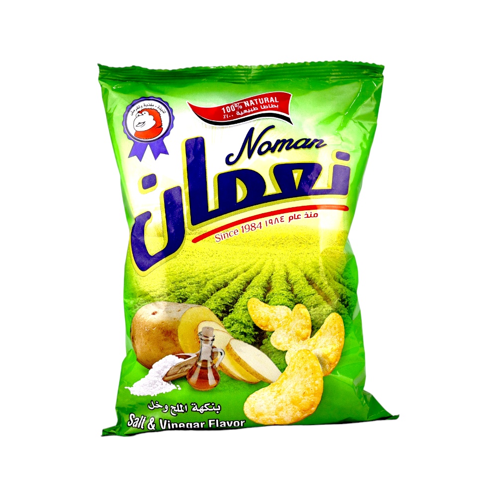 نعمان بطاطس بنكهة الملح والخل - 110 جم