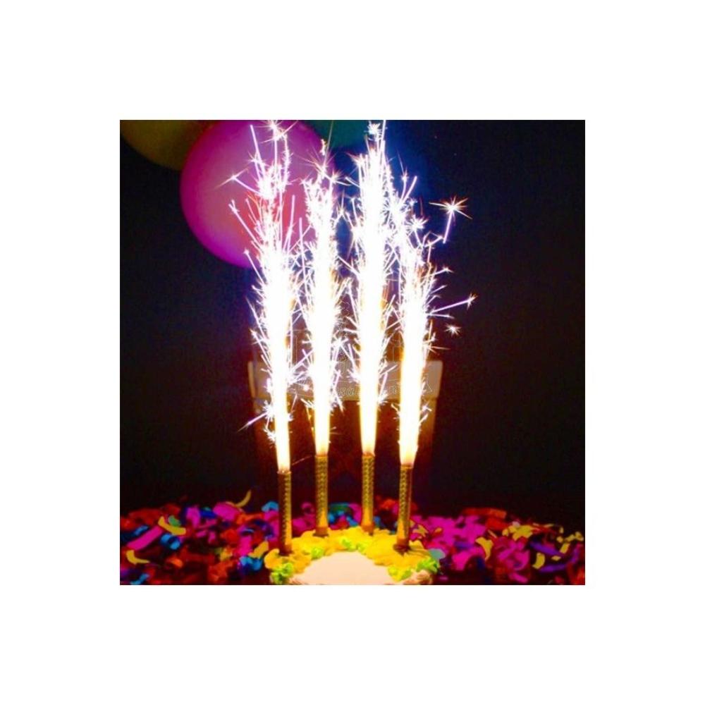  طقم شموع لامعة لأعياد الميلاد 6 قطع - 30 سم