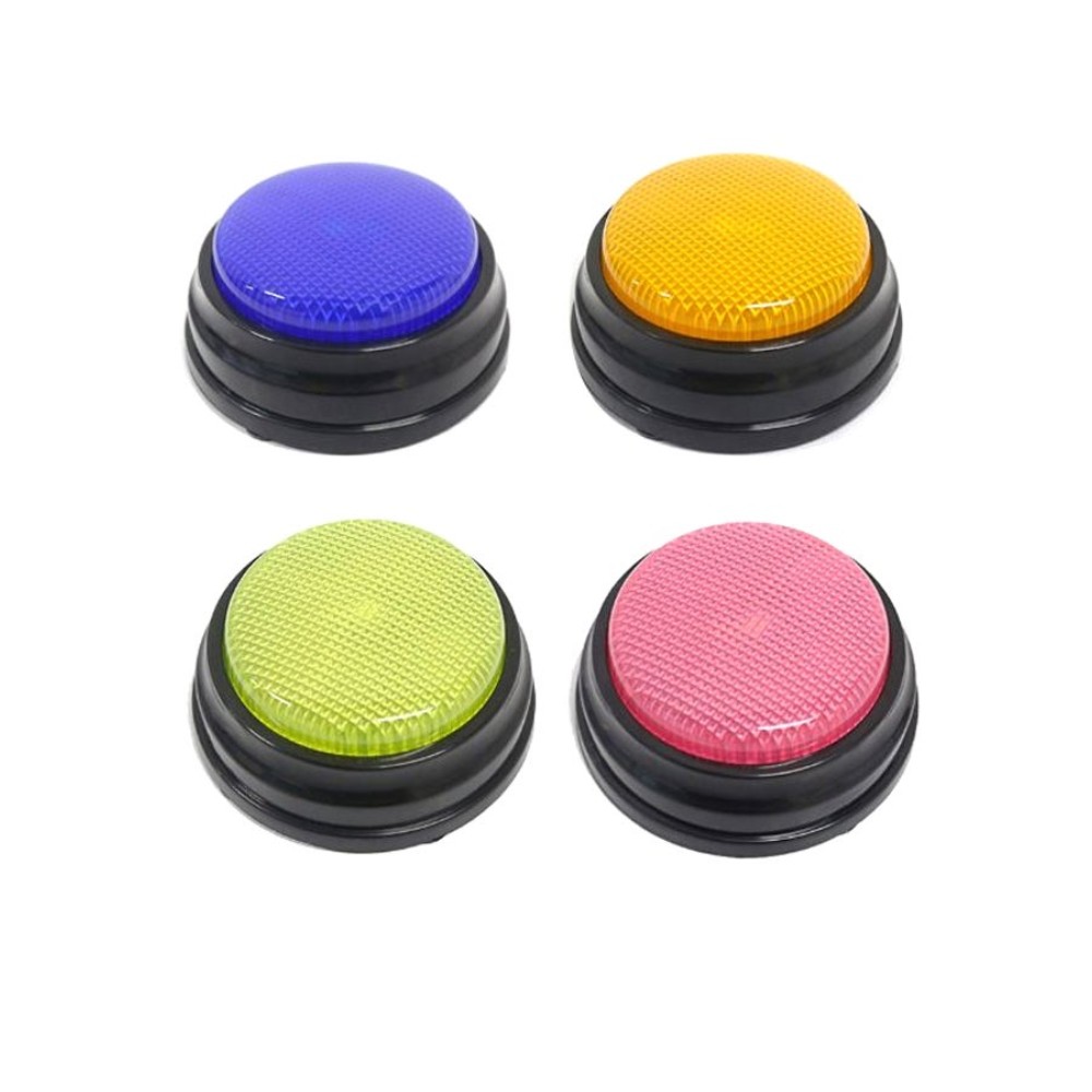 طقم أزرار طنان مع مصباح LED - 4 قطع