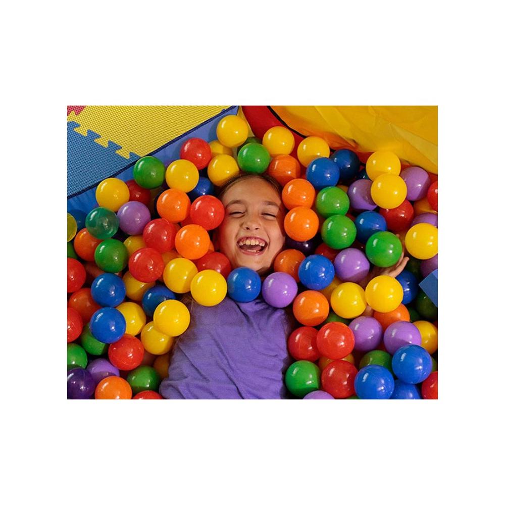 ميتو بيبي طقم كرات بلاستيكية ناعمة 50 قطعة متعددة الألوان - موديل 7901458909767