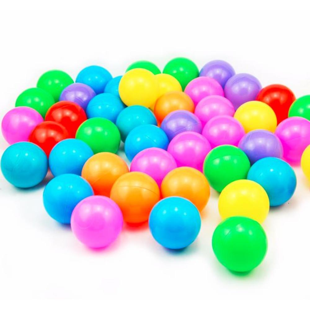  طقم كرات بلاستيكية ناعمة 50 قطعة متعددة الألوان - موديل SH-JC50-50