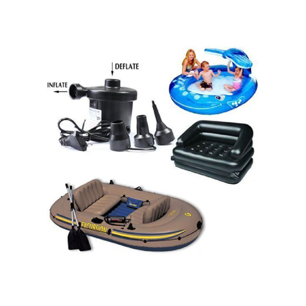  منفاخ هواء كهربائي بثلاث فوهات - أسود 