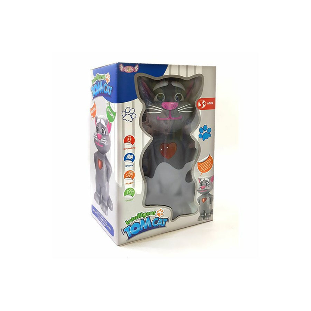 دمية قط توم الذكية - رمادي