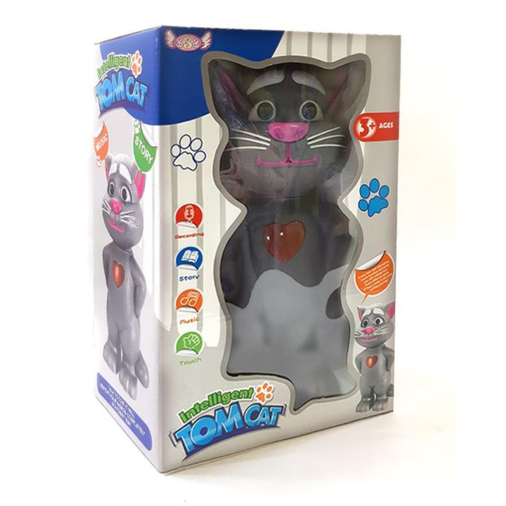 دمية قط توم الذكية - رمادي