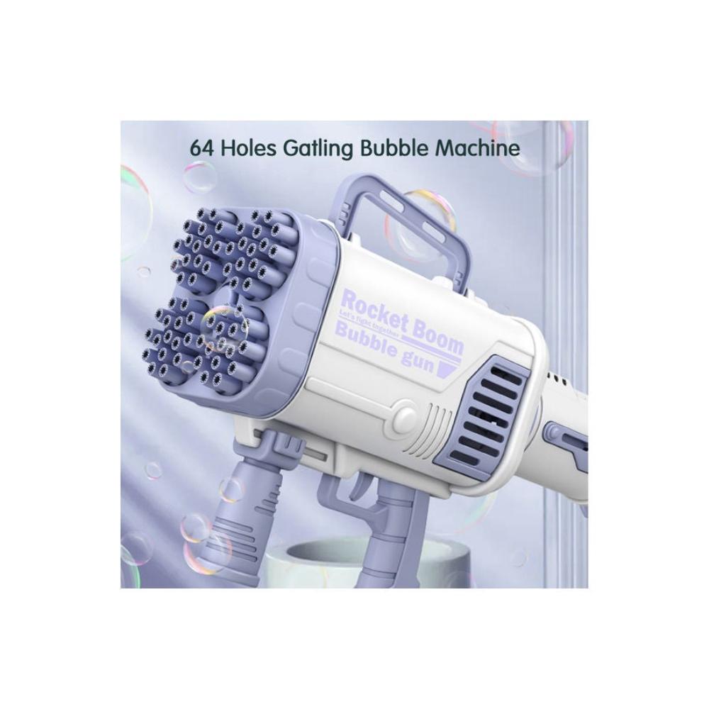  لعبة مسدس صنع الفقاعات جاتلينج 6 قطع - 49x13.5x30.5 سم