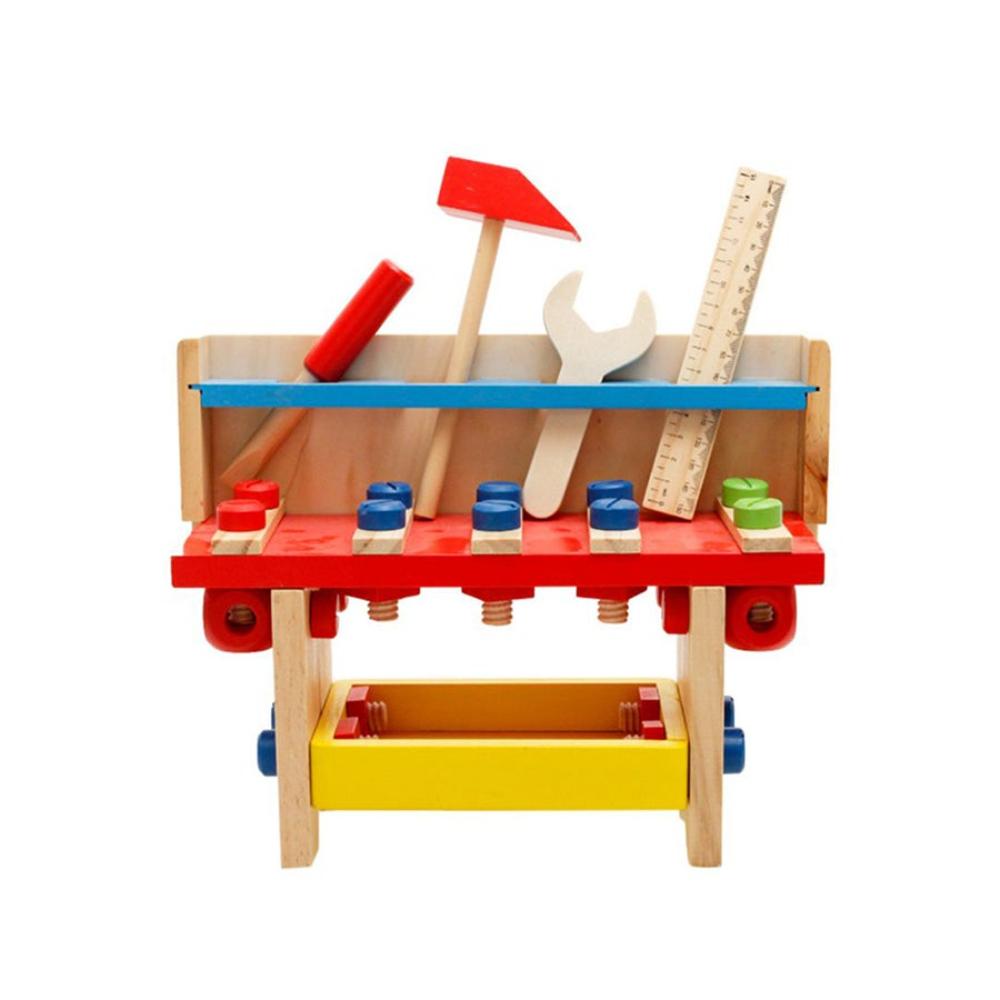 الأسطورة تويز طاولة أدوات تركيب الألغاز الخشبية للأطفال - موديل 3441