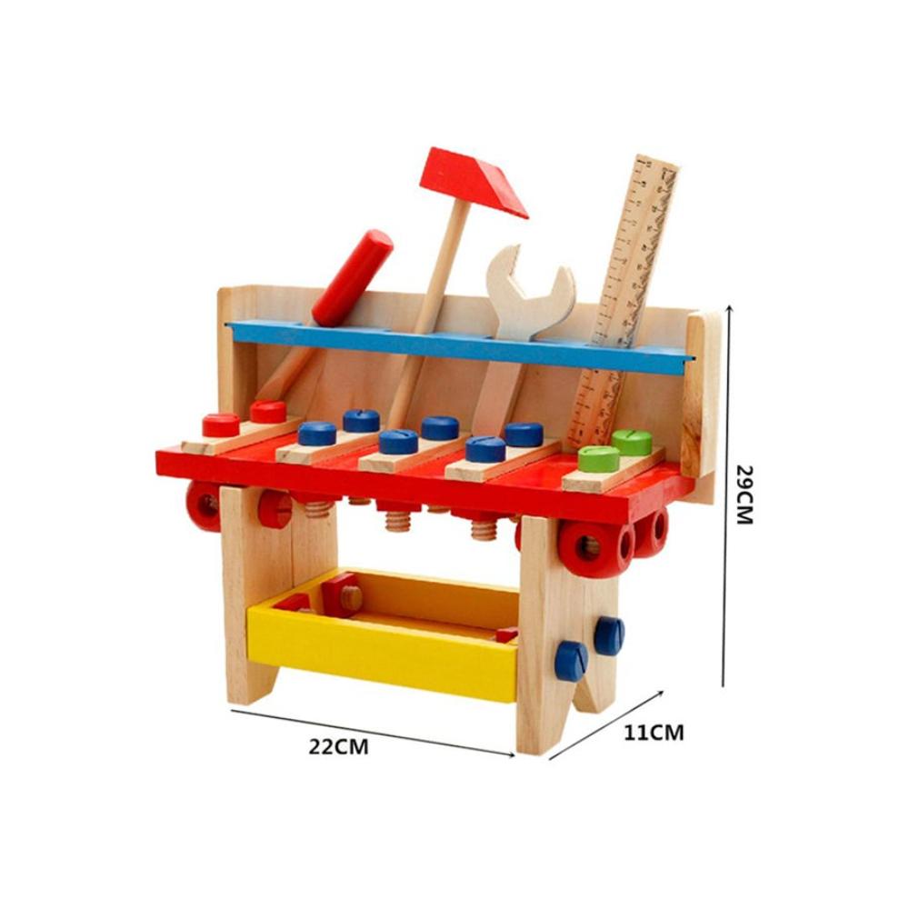 الأسطورة تويز طاولة أدوات تركيب الألغاز الخشبية للأطفال - موديل 3441