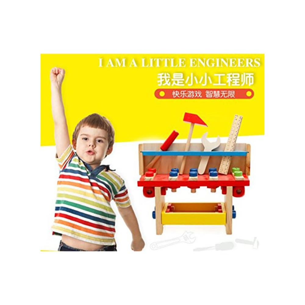 الأسطورة تويز طاولة أدوات تركيب الألغاز الخشبية للأطفال - موديل 3441