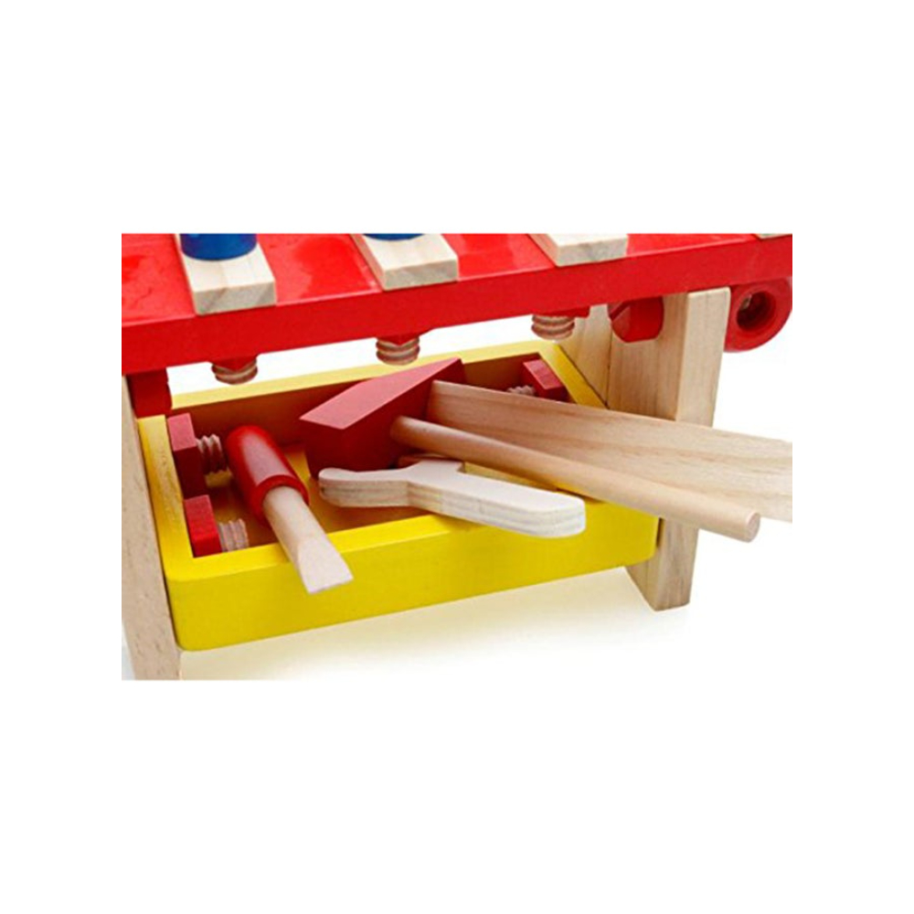 الأسطورة تويز طاولة أدوات تركيب الألغاز الخشبية للأطفال - موديل 3441