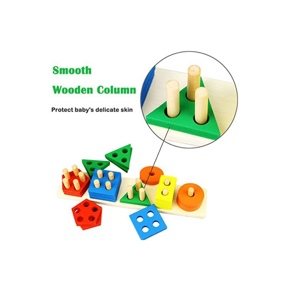 دريم بارك مجموعة أشكال خشبية - 21 قطعة