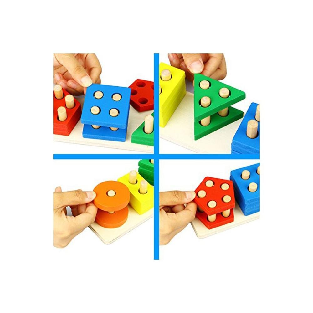 دريم بارك مجموعة أشكال خشبية - 21 قطعة