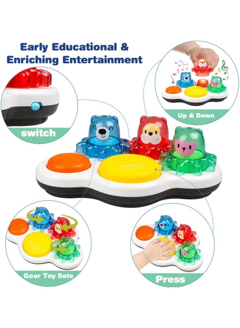 لعبة مرح لعبة المواليد الحركية والإدراكية بأصوات وأنوار