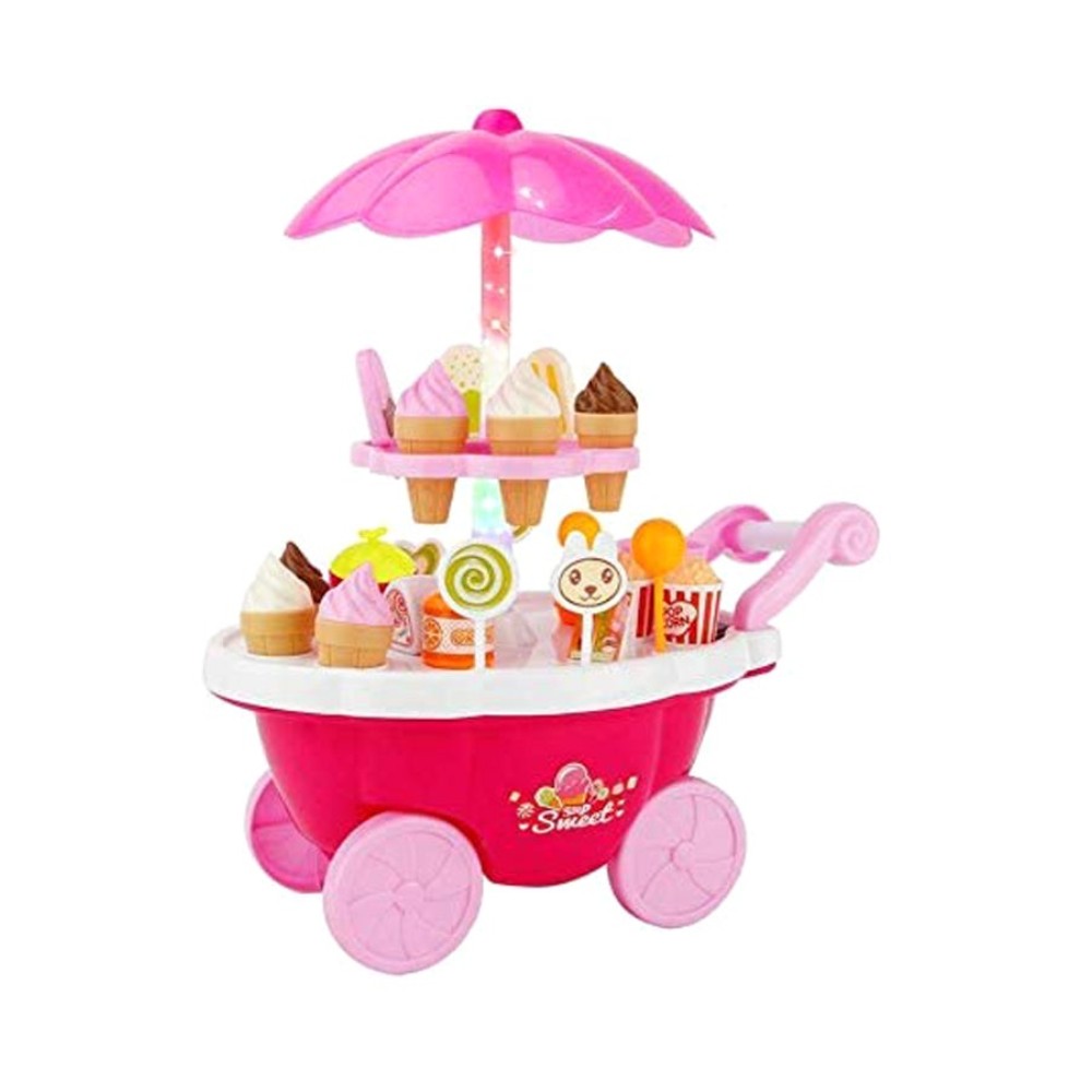 مس تيارا مجموعة ألعاب عربة حلويات وآيس كريم - مقاس 19.8x27.8x21.2 سم