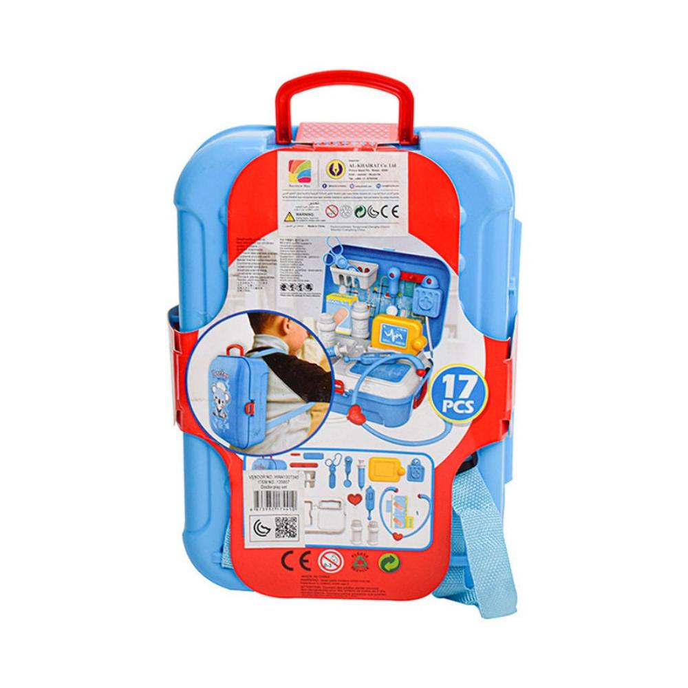  مجموعة لعبة الطبيب المحمولة للأطفال 17 قطعة - 16X23X8 سم 