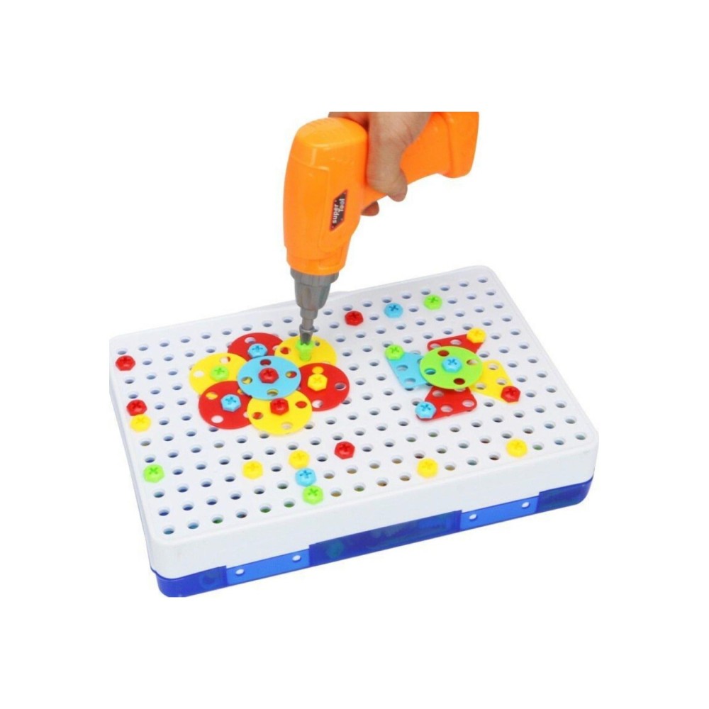 لعبة مرح لعبة بازل ثلاثية الأبعاد على شكل صامولة مثقاب كهربائي