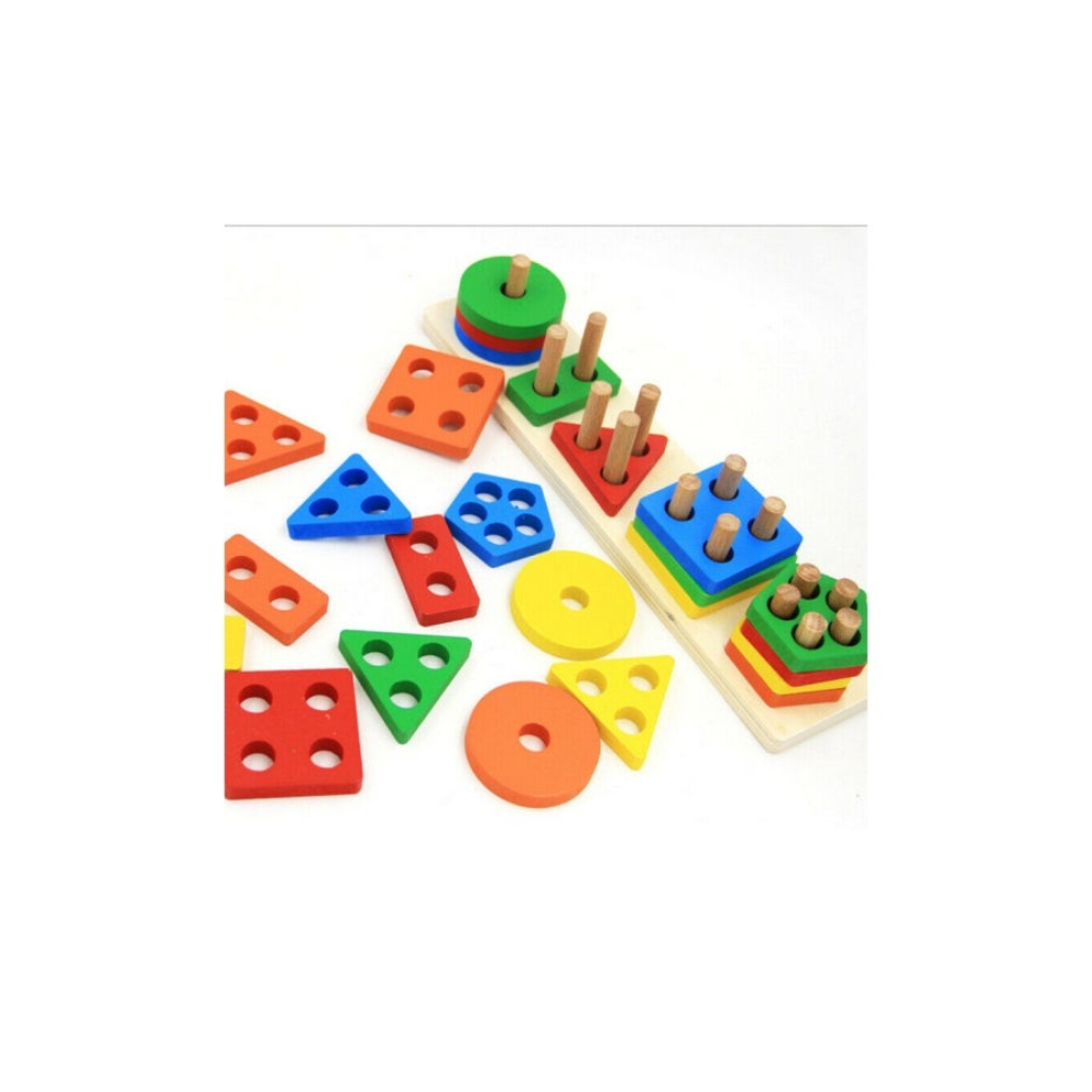 إيهوم طقم ألعاب تعليمية تصنيف الأشكال الهندسية - طراز FSH-27