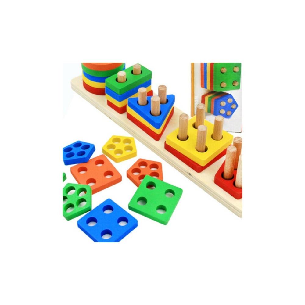 إيهوم طقم ألعاب تعليمية تصنيف الأشكال الهندسية - طراز FSH-27