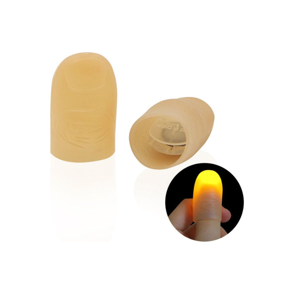  لعبة خدعة سحرية دعامة إصبع بإضاءة LED - 2 قطع