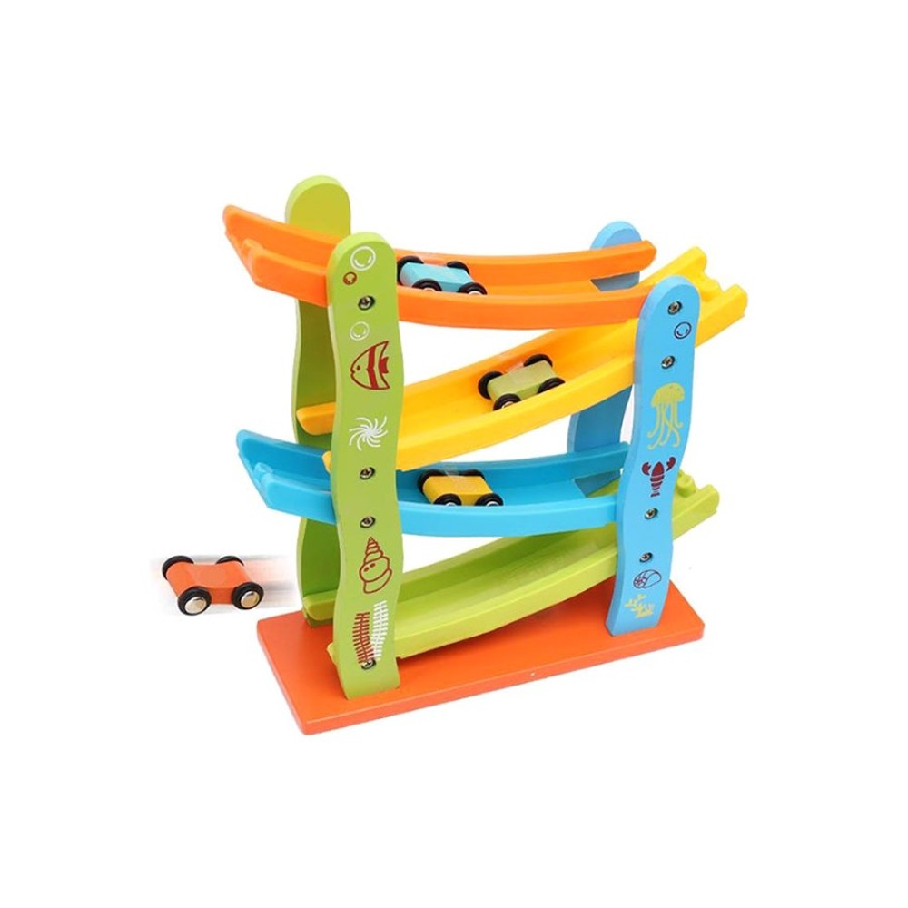  مسار سيارات خشبية