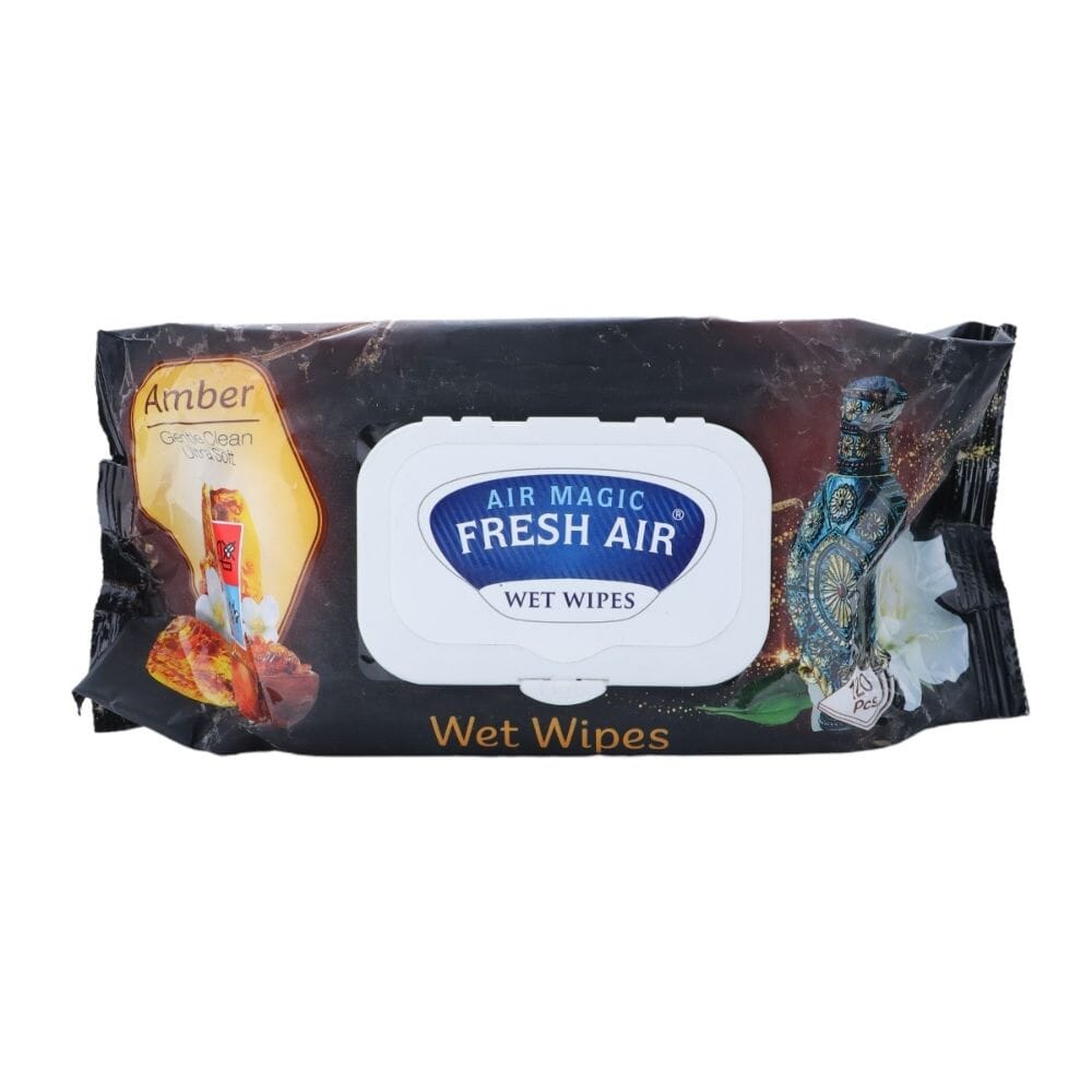 آير ماجيك مناديل فرش آير مبللة بالعنبر لتنظيف الأسطح  الناعمة   - 120 قطعة 