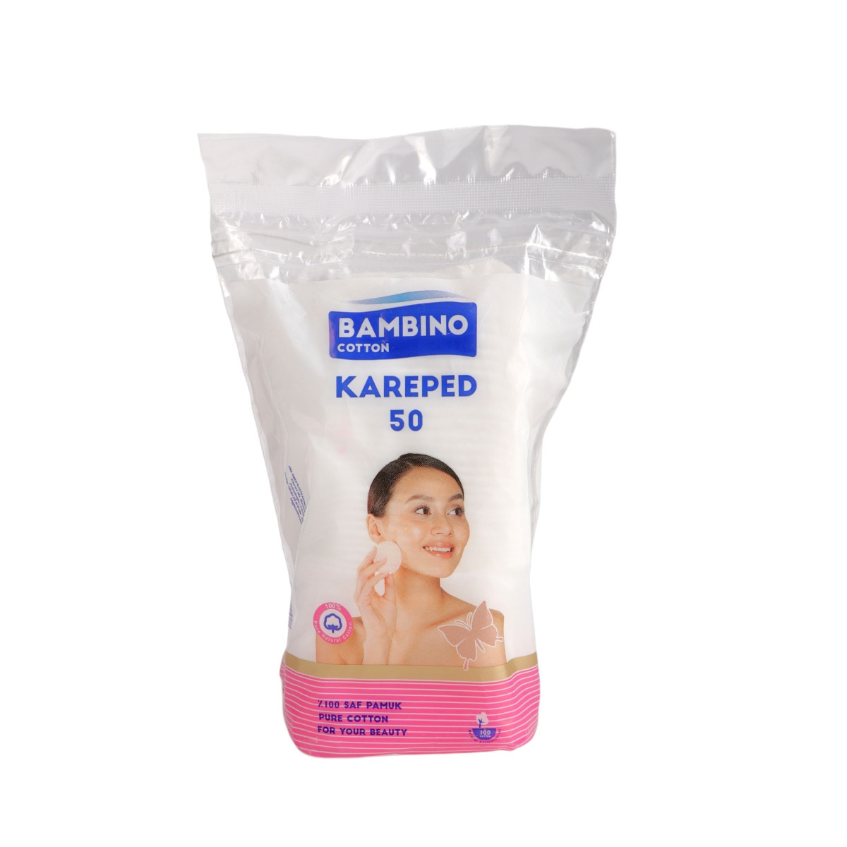 بامينو شرائح قطن للتنظيف اليومي - 50 قطعة