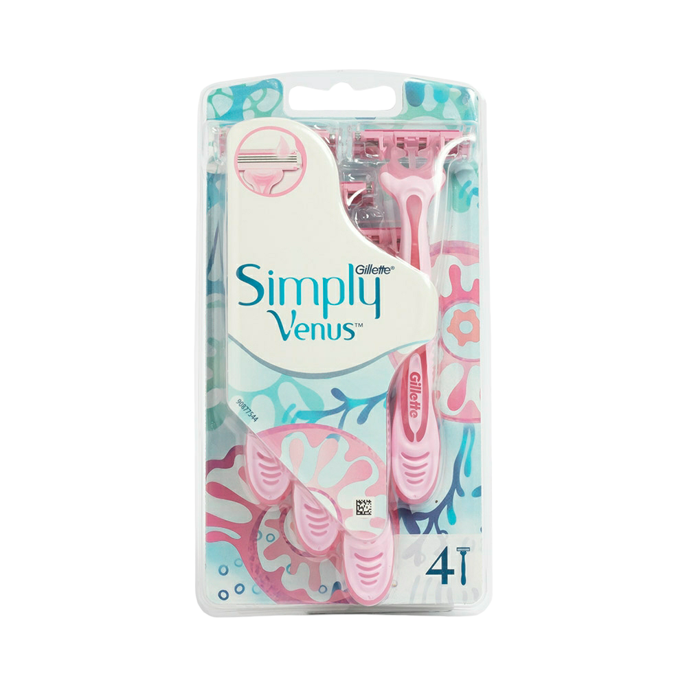 شفرات جيليت فينوس سيمبلي مكونة من اربع شفرات