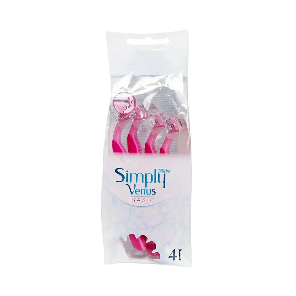  شفرات جيليت فينوس سيمبلي مكونة من اربع شفرات