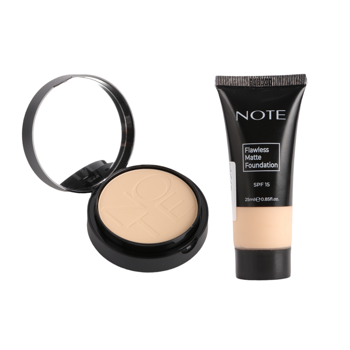 كريم أساس مع بودرة وجه مضغوطة من نوت - قطعتين