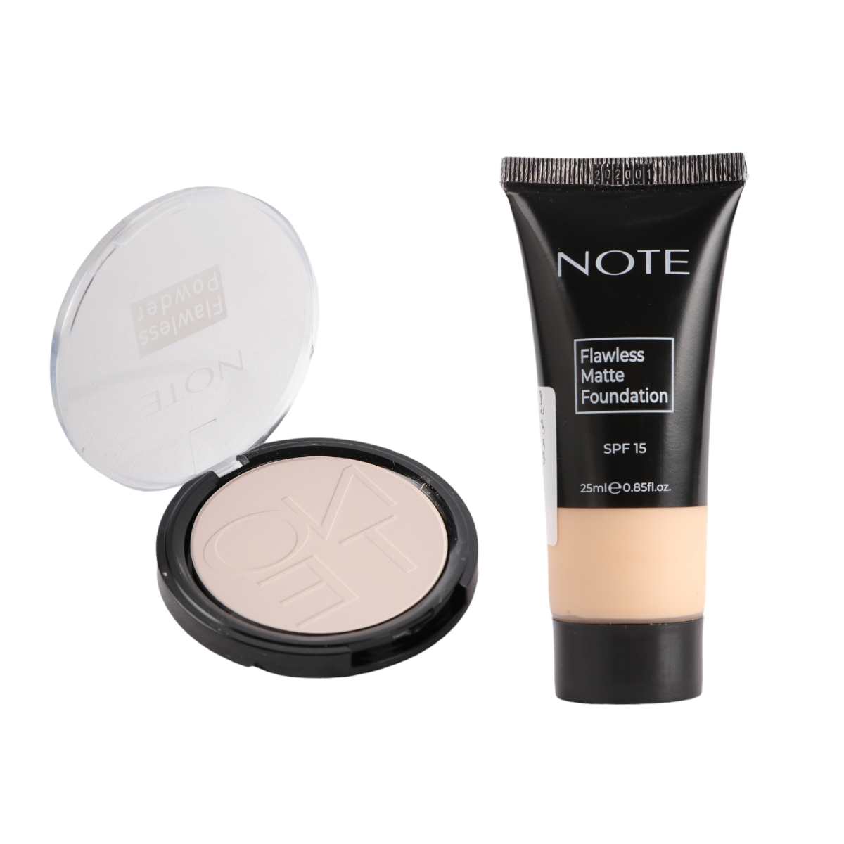 كريم أساس مع بودرة وجه مضغوطة من نوت - قطعتين