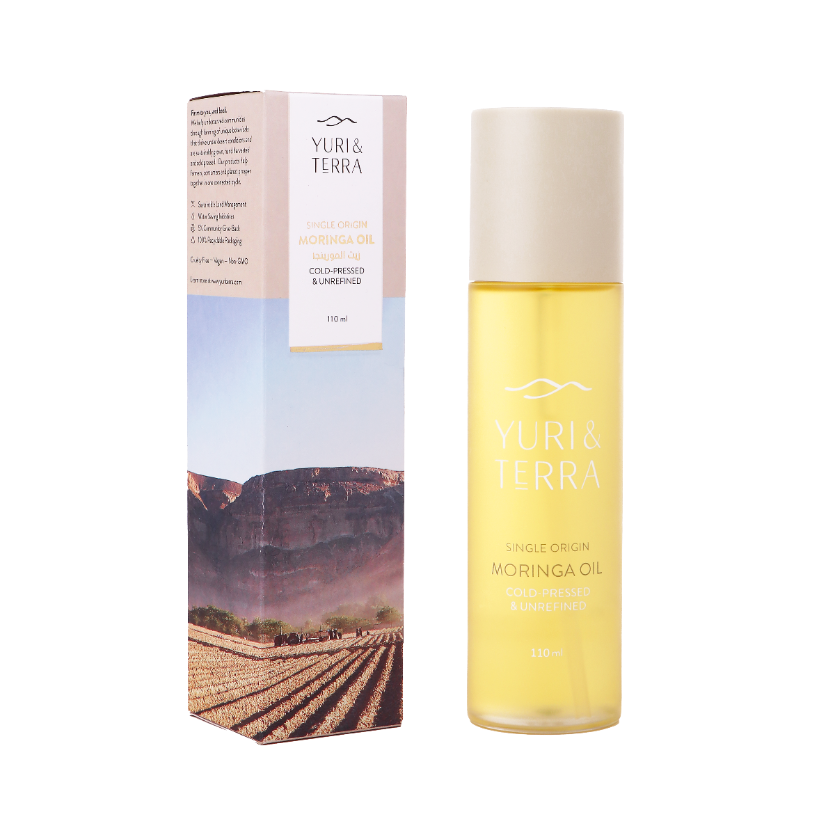 زيت المورينجا 110 مل YURI & TERRA - ذهبي