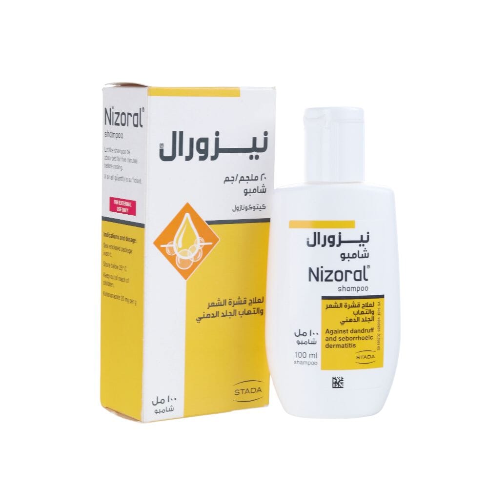 شامبو نيزورال لعلاج قشرة الشعر والتهاب الجلد الدهني 100 مل