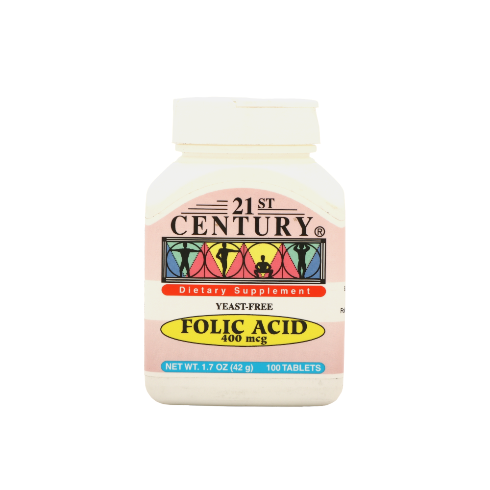 فوليك أسيد 400 مكغم حمض الفوليك - 100 حبة