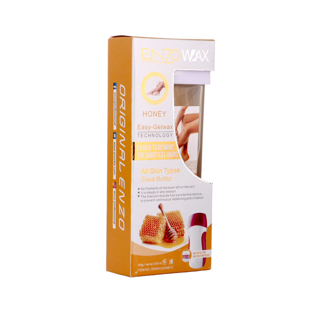 انزو شمع واكس لإزالة الشعر بالعسل - 100 جرام