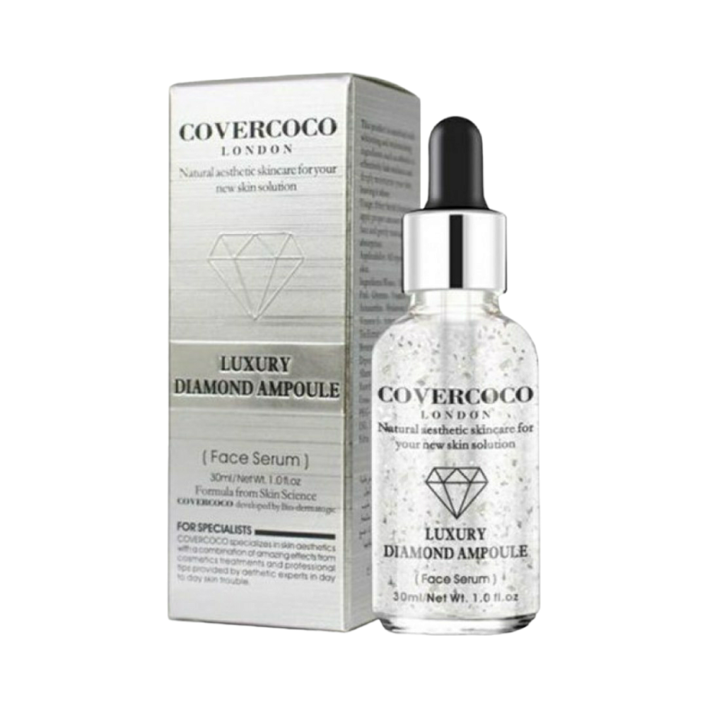 كوفركوكو سيروم للوجه لاكشري دايموند امبولا بحبيبات الفضه - 30 مل