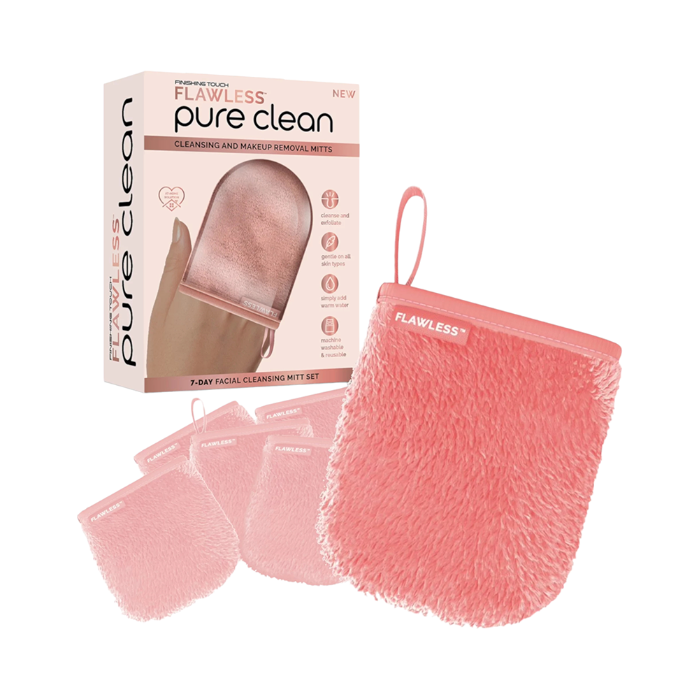 فلوليس مجموعة جوانتي مزيلة لمكياج الوجه قابلة لاعادة الاستخدام 7 قطع