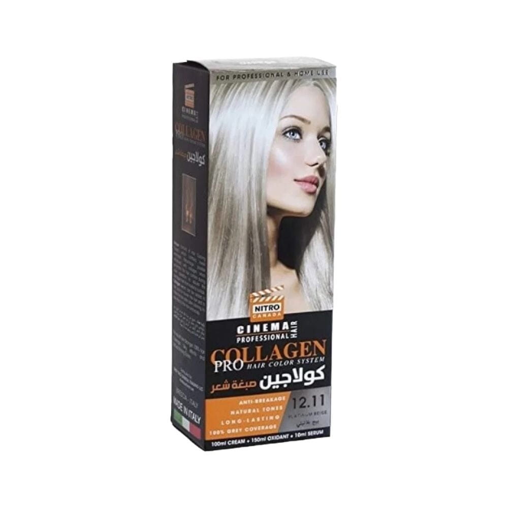 نيترو كاندا صبغة شعر كولاجين رقم 12.11 -  بيج بلاتيني