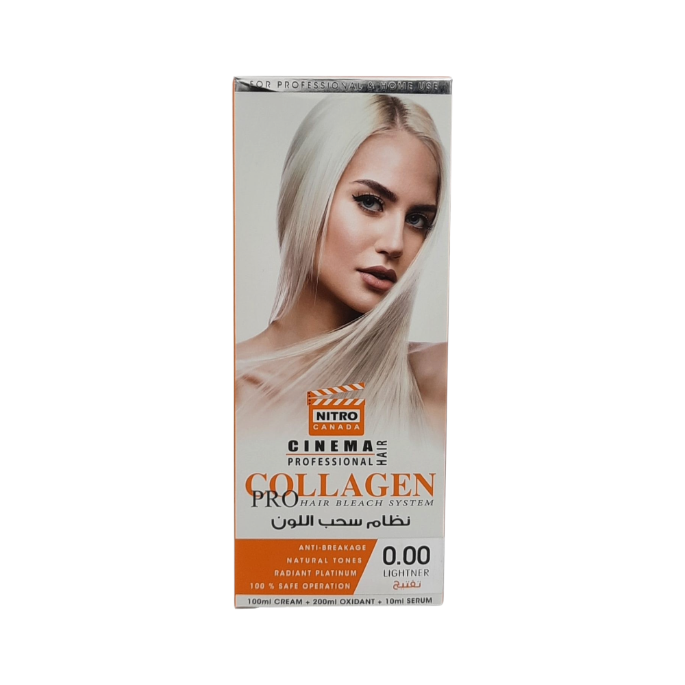 نيترو كاندا صبغة شعر كولاجين نظام سحب اللون رقم 0.00 -تفتيح