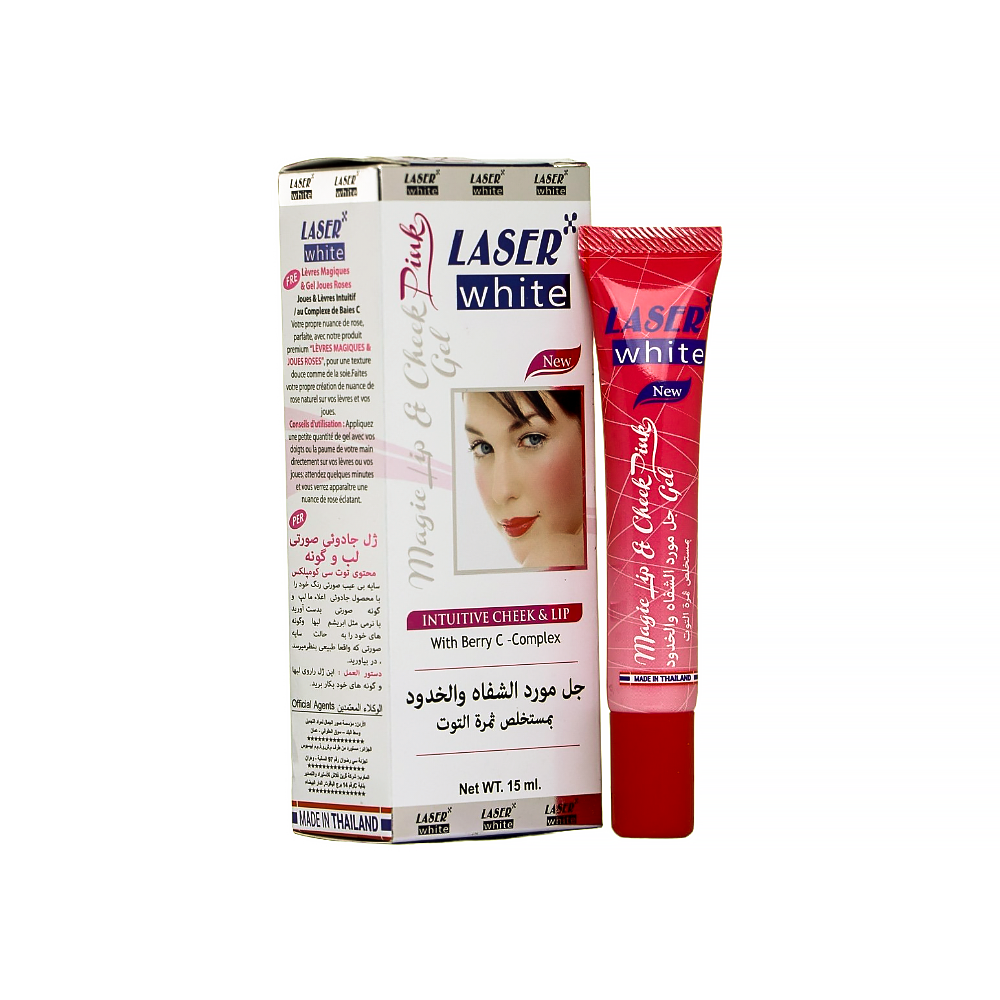 ليزر جل مورد الشفاة والخدود بمستخلص ثمرة التوت - 15 مل