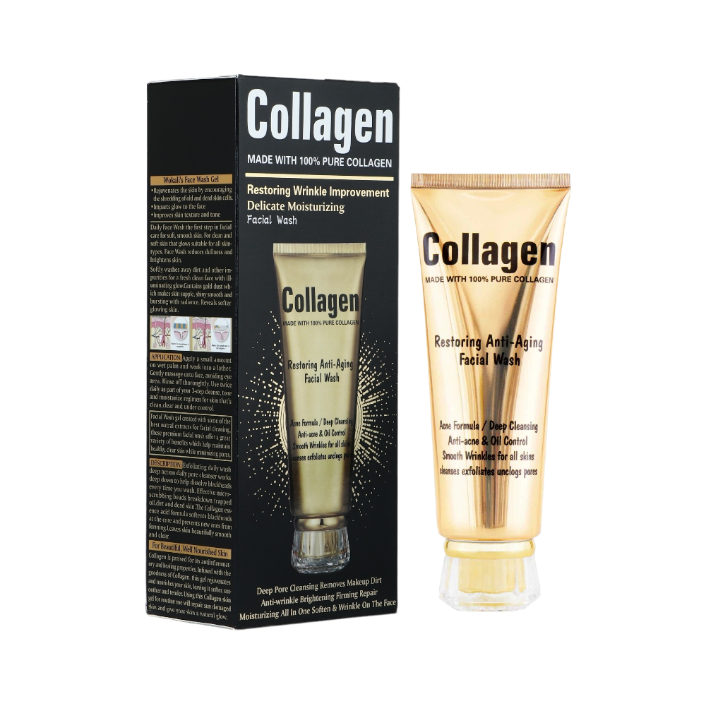كولاجين جل غسول وجه مضاد للتجاعيد - 120 مل