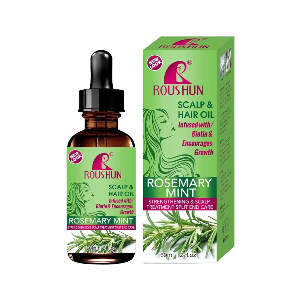 روشان زيت إكليل الجبل و النعناع للعناية بالشعر و فروة الرأس - 60 مل