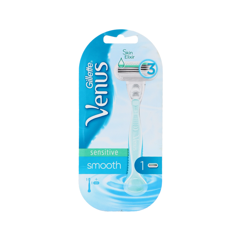فينوس جيليت شفرة حلاقة سموث للبشرة الحساسة - للنساء