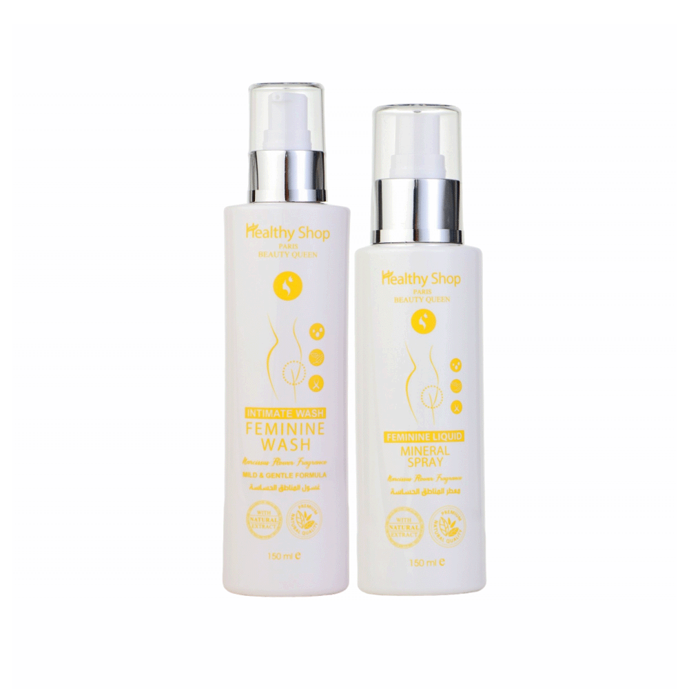 هلثي شوب غسول و معطر للمنطقة الحساسة برائحة زهرة النرجس - قطعتين