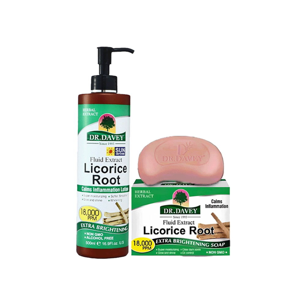 دكتور ديفي باكج تفتيح البشرة و ترطيبها بخلاصة عرق السوس - قطعتين