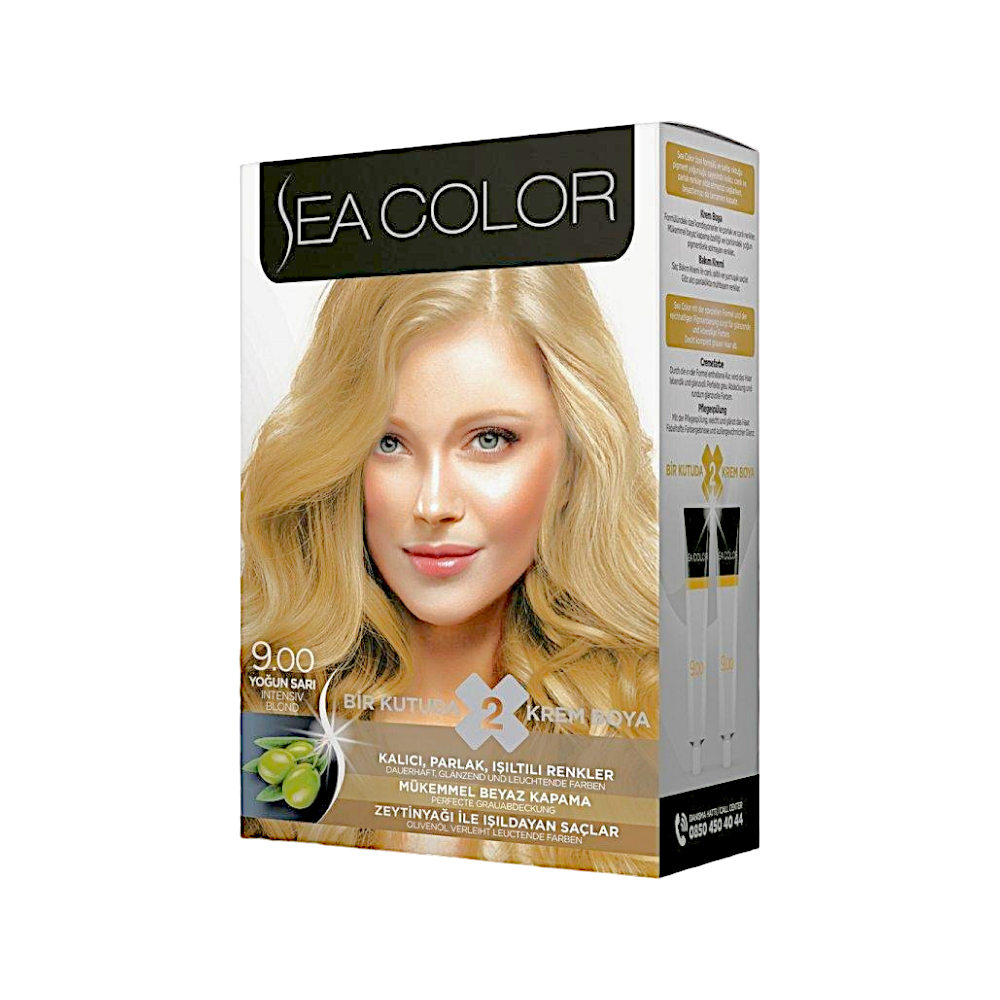 سي كولور صبغة شعر دائمة خالية من الامونيا رقم 9.00 - أشقر مكثف