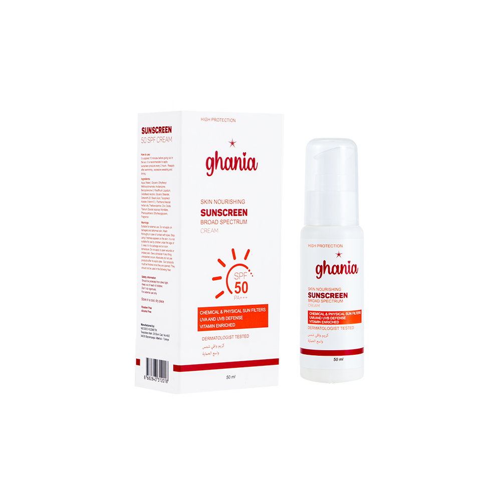 غانيا كريم واقي شمس طبيعي بعامل حماية PA+++50 واسع الطيف - 50 مل