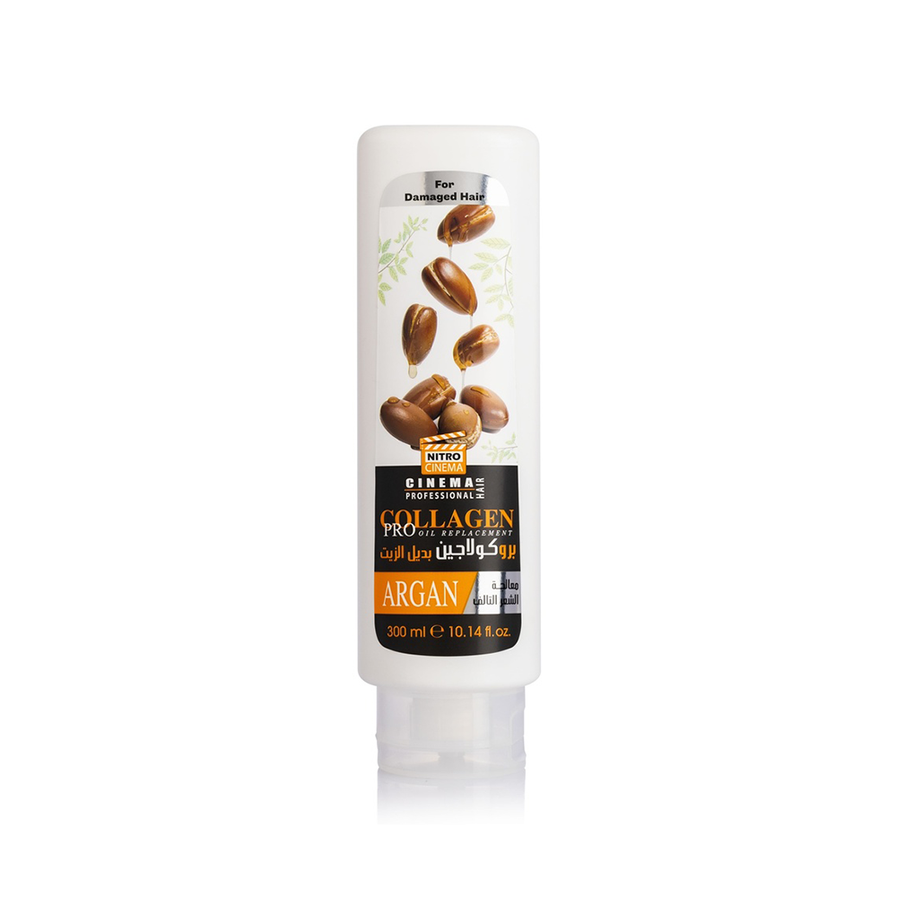 نيترو كندا برو كولاجين بديل الزيت لمعالجة الشعر التالف بخلاصة الأرغان - 300 مل