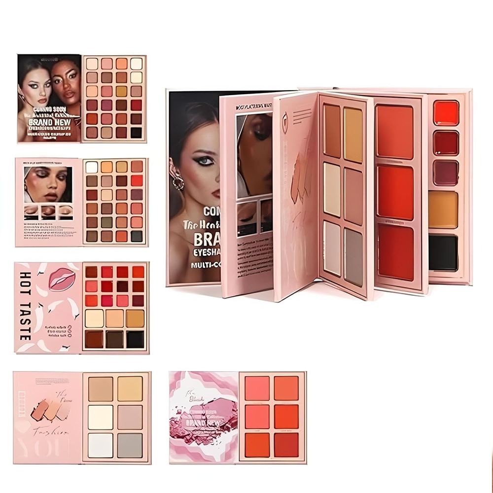 هدى زون فيرال مجموعة ميك آب باليت متكامل على شكل دفتر - 5 طبقات